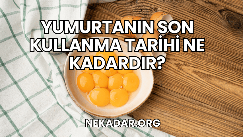 Yumurtanın Son Kullanma Tarihi Ne Kadardır?