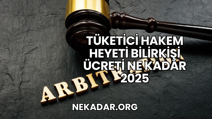 Tüketici Hakem Heyeti Bilirkişi Ücreti Ne Kadar 2025