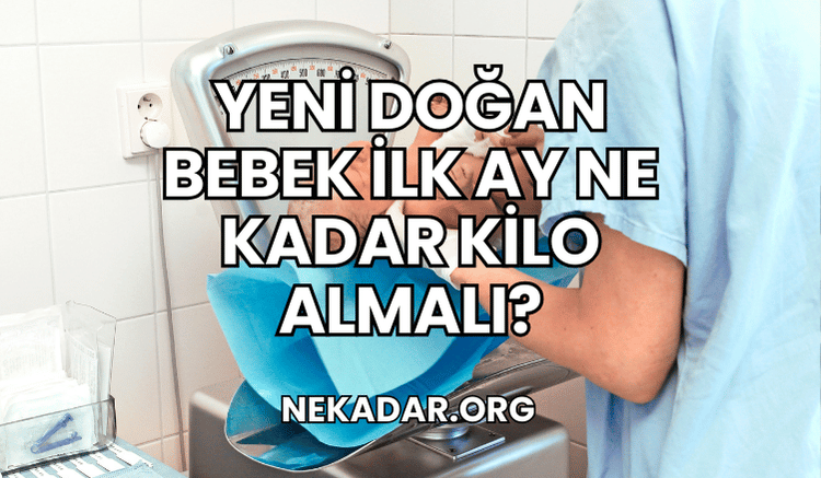 Yeni Doğan Bebek İlk Ay Ne Kadar Kilo Almalı?