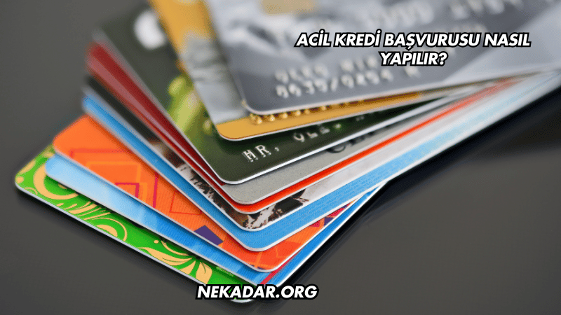 Acil Kredi Başvurusu Nasıl Yapılır?