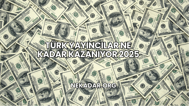 Türk Yayıncılar Ne Kadar Kazanıyor 2025