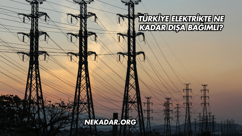 Türkiye Elektrikte Ne Kadar Dışa Bağımlı?