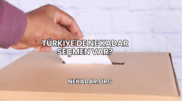 Türkiye'de Ne Kadar Seçmen Var?