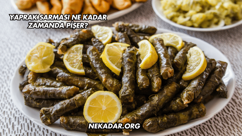 Yaprak Sarması Ne Kadar Zamanda Pişer?