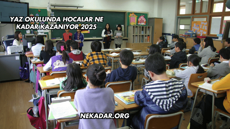 Yaz Okulunda Hocalar Ne Kadar Kazanıyor 2025